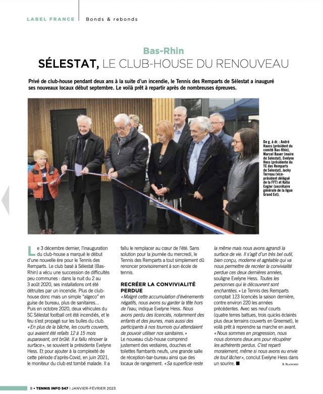 – Actualités 🗞️ Tennis Info 547 –